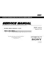 Sony BRAVIA KDL-26EX550 Service Manual preview