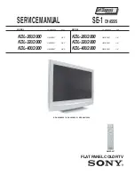 Sony Bravia KDL-26U2000 Service Manual preview