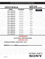 Preview for 1 page of Sony BRAVIA KDL-32BX320 Service Manual