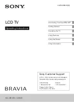 Preview for 1 page of Sony BRAVIA KDL-32BX331 Operating Instructions Manual