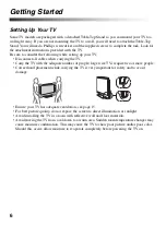 Preview for 6 page of Sony BRAVIA KDL-32BX331 Operating Instructions Manual