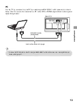 Preview for 13 page of Sony BRAVIA KDL-32BX331 Operating Instructions Manual