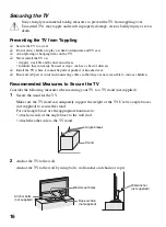 Preview for 16 page of Sony BRAVIA KDL-32BX331 Operating Instructions Manual