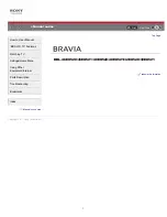 Предварительный просмотр 1 страницы Sony Bravia KDL-32EX520 User Manual