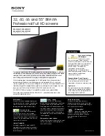 Sony Bravia KDL-32EX521P Technical Specifications preview