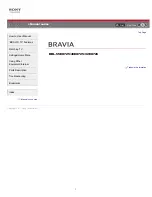 Sony Bravia KDL-32EX725 I-Manual Online preview