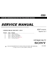 Sony Bravia KDL-32EX725 Service Manual preview