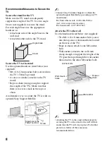 Предварительный просмотр 8 страницы Sony BRAVIA KDL-32L4010 Operating Instructions Manual