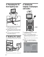 Preview for 6 page of Sony BRAVIA KDL-32L40xx Operating Instructions Manual