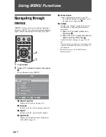 Предварительный просмотр 20 страницы Sony BRAVIA KDL-32L40xx Operating Instructions Manual