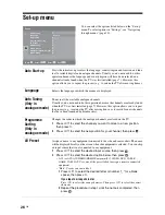 Preview for 26 page of Sony BRAVIA KDL-32L40xx Operating Instructions Manual