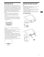 Предварительный просмотр 7 страницы Sony Bravia KDL-32R30OB Operating Instructions Manual