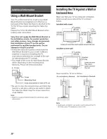 Предварительный просмотр 28 страницы Sony Bravia KDL-32R30OB Operating Instructions Manual