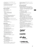 Предварительный просмотр 31 страницы Sony Bravia KDL-32R30OB Operating Instructions Manual