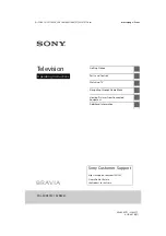 Предварительный просмотр 1 страницы Sony BRAVIA KDL-32R325C Operating Instructions Manual