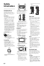 Preview for 10 page of Sony BRAVIA KDL-32R420A Operating Instructions Manual