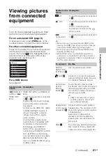 Preview for 21 page of Sony BRAVIA KDL-32R420A Operating Instructions Manual