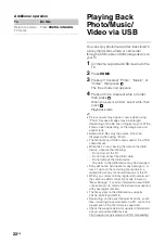 Preview for 22 page of Sony BRAVIA KDL-32R420A Operating Instructions Manual