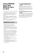 Preview for 26 page of Sony BRAVIA KDL-32R420A Operating Instructions Manual