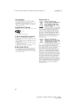 Preview for 6 page of Sony BRAVIA KDL-32RD43 Series Operating Instructions Manual