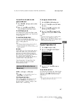 Preview for 15 page of Sony BRAVIA KDL-32RD43 Series Operating Instructions Manual