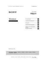 Sony Bravia KDL-32RE4 Series Operating Instructions Manual preview