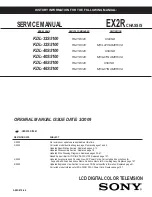 Preview for 1 page of Sony BRAVIA KDL-32S5100 Service Manual