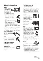 Предварительный просмотр 7 страницы Sony BRAVIA KDL-32V2000 Operating Instructions Manual