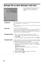 Предварительный просмотр 28 страницы Sony BRAVIA KDL-32V2000 Operating Instructions Manual