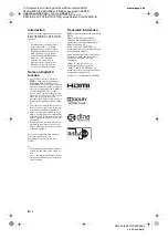 Preview for 2 page of Sony Bravia KDL-32V58 Series Operating Instructions Manual