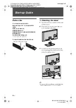 Preview for 4 page of Sony Bravia KDL-32V58 Series Operating Instructions Manual