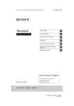 Preview for 1 page of Sony BRAVIA KDL-32W605D Operating Instructions Manual