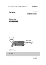 Sony BRAVIA KDL-32W617F Operating Instructions Manual preview