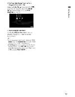 Preview for 17 page of Sony BRAVIA KDL-32XBR6 Operating Instructions Manual