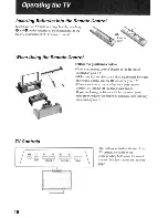 Preview for 18 page of Sony BRAVIA KDL-32XBR6 Operating Instructions Manual