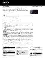 Sony BRAVIA KDL-40BX420 Specifications предпросмотр