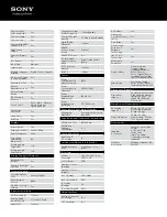 Preview for 2 page of Sony BRAVIA KDL-40BX420 Specifications