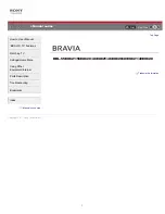 Sony BRAVIA KDL-40EX620 I-Manual Online предпросмотр