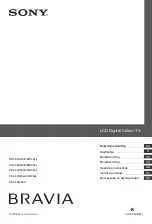 Sony Bravia KDL-40S40 Series (Danish) Operating Instructions Manual preview