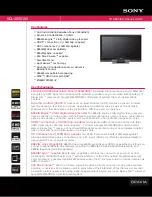 Sony BRAVIA KDL-40S5100 Specifications preview