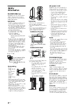 Preview for 8 page of Sony BRAVIA KDL-40V5500 Operating Instructions Manual