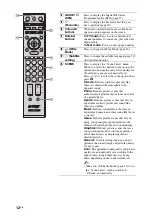 Preview for 12 page of Sony BRAVIA KDL-40V5500 Operating Instructions Manual