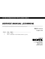 Sony Bravia KDL-40W600B Service Manual preview