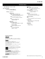 Preview for 4 page of Sony BRAVIA KDL-40XBR3 Service Manual