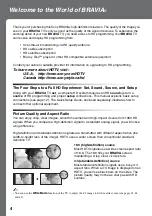 Preview for 4 page of Sony BRAVIA KDL-40XBR6 Operating Instructions Manual