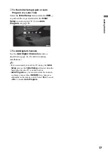 Preview for 17 page of Sony BRAVIA KDL-40XBR6 Operating Instructions Manual