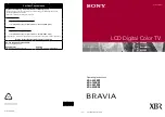 Sony BRAVIA KDL-40XBR7 Operating Instructions Manual preview