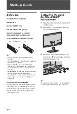 Предварительный просмотр 4 страницы Sony BRAVIA KDL-40Z4500 Operating Instructions Manual