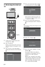 Предварительный просмотр 6 страницы Sony BRAVIA KDL-40Z4500 Operating Instructions Manual