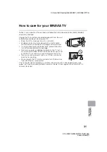 Предварительный просмотр 31 страницы Sony Bravia KDL-42W805A Operating Instructions Manual